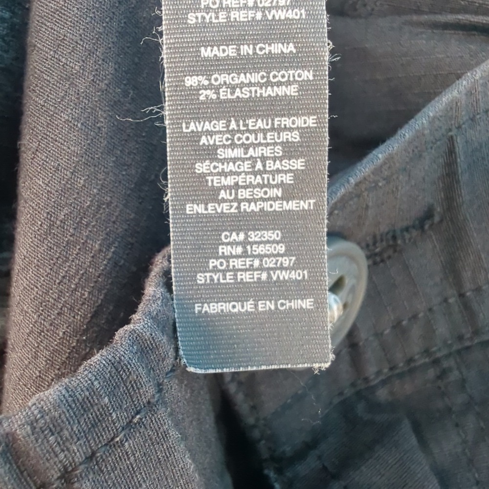 Vuori Ripstop Climber Pants Mens Medium Charcoal Grey Organic Cotton VW401 - Picture 9 of 12